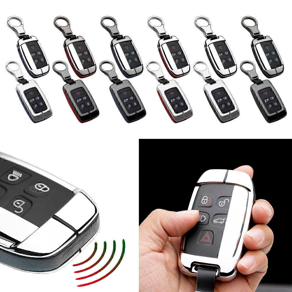 ya 5 8.7 for Land Rover Discovery for Range for Rover / for Jaguar Leather Key Fob Case Cover Shell