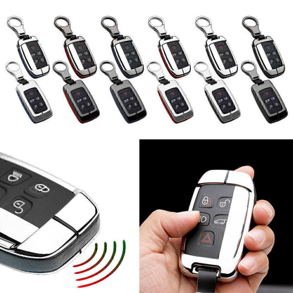 ya 5 8.7 for Land Rover Discovery for Range for Rover / for Jaguar Leather Key Fob Case Cover Shell