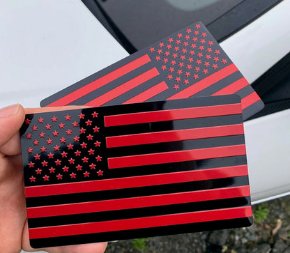 ya 1 8.12 baidi Car Side Fender Rear Boot Emblem Sticker Black Small American Flag Map for Audi 