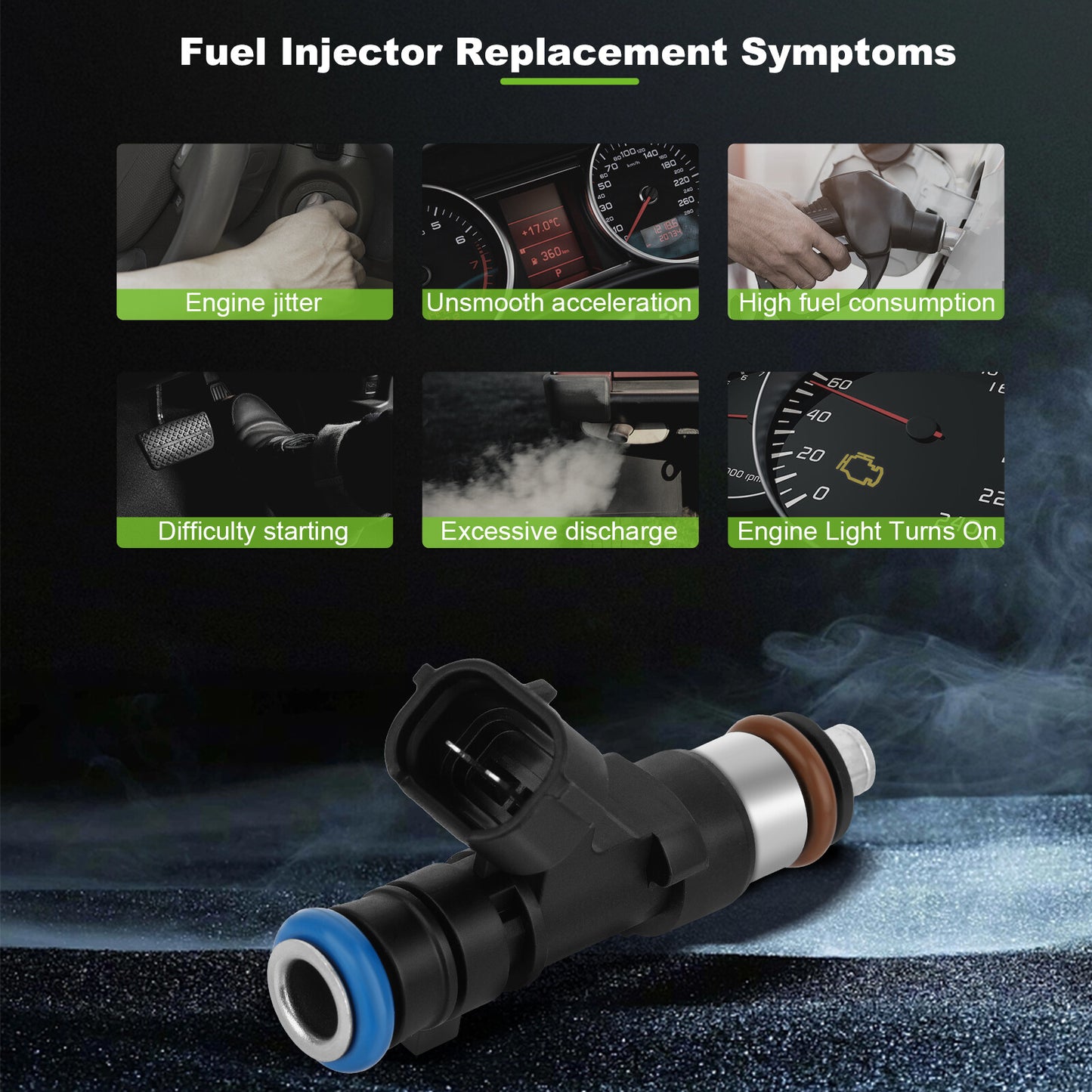 ya 1 8.5.3 Fuel Injectors for INFINITI For QX56 5.6L 2004-2010 for TITAN 5.6L 2004-2015