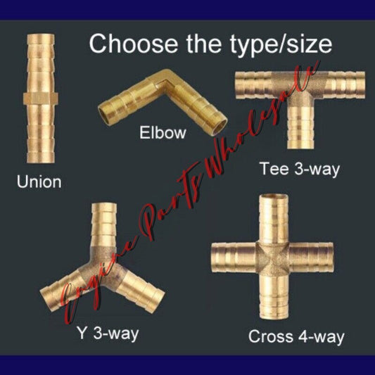 ya 18 8.4 TEE Y Union ELBOW Barb Fitting Connector Reducer Adapter Splicer Joiner to23749