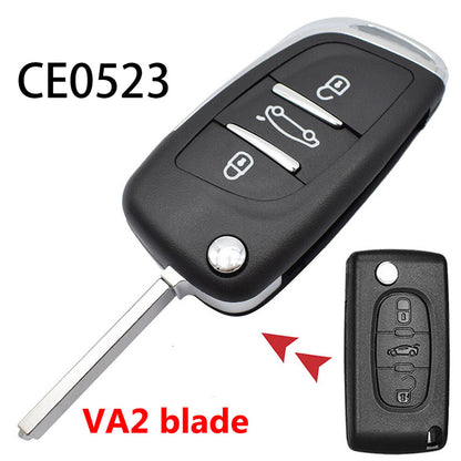 ya 5 8.7 Car Key Shell Case Case Fob Modified for Peugeot 207 307 308 3008 5008 VA2 Blade