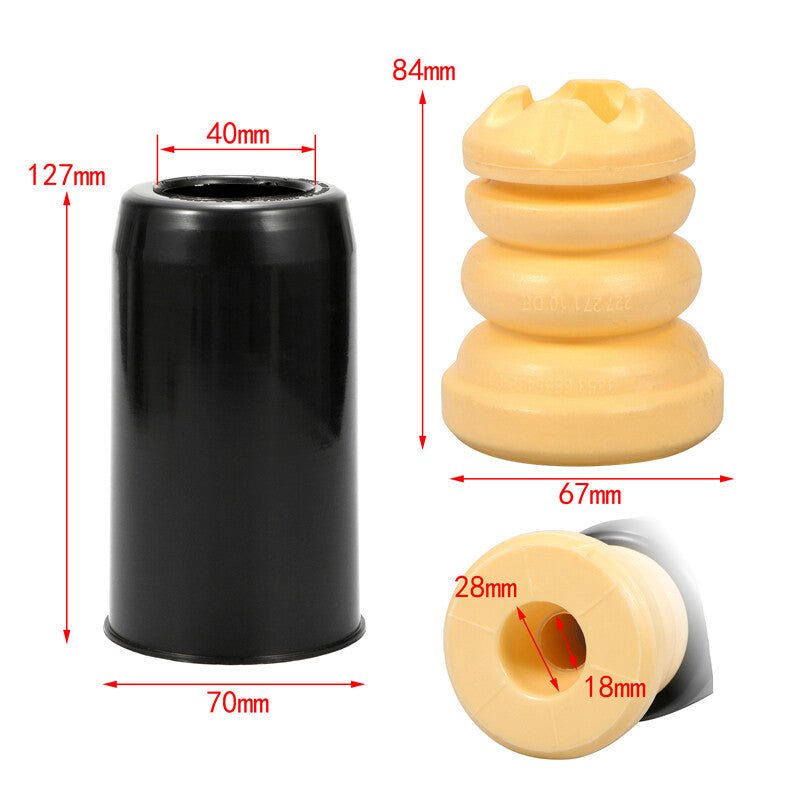 ya 1 8.5.4 2-Pack Suspension Strut Bellows Rear 33536855439 Suitable for F30 F34 320i 328i 