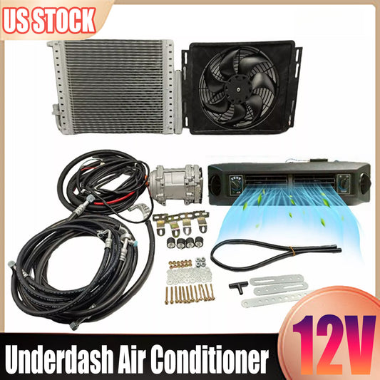 ya 7 6.11 Only Cooling 12V Electric Underdash Air Conditioner A/C Kit Universal Auto Car