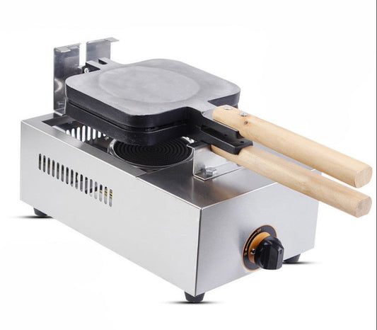 ya 25 Commercial Non-stick LPG Gas Lolly Waffle Maker Baking Machine 4pcs/time