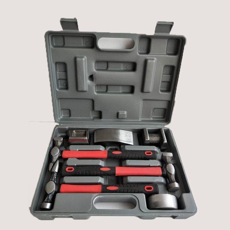 ya 14 7Pcs Auto Body Dent Repair Dolly Tool Kit Car Repair Sheet Metal Tools