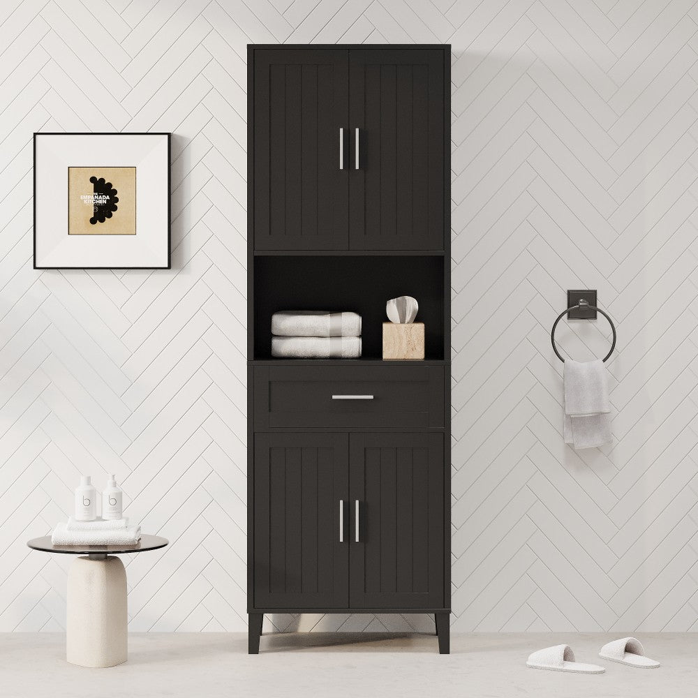 ya 28 For Bathroom 70.9 High Freestanding Tall Bathroom Cabinet 2 Adjustable Shelves