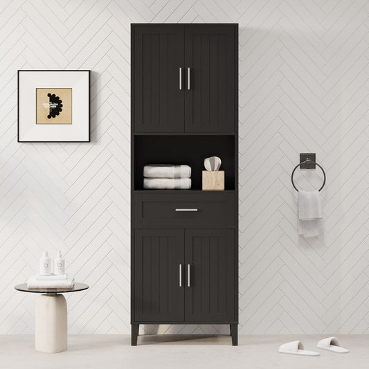 ya 28 For Bathroom 70.9 High Freestanding Tall Bathroom Cabinet 2 Adjustable Shelves