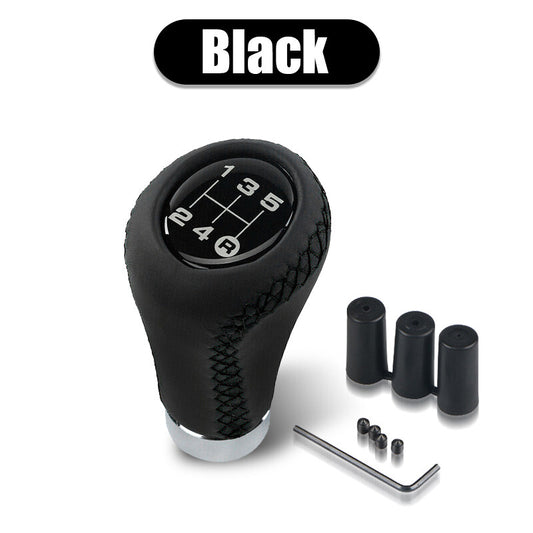 ya 11 6.5 5 Speed Universal Car for MAN ual Shift Knob Gear Stick Shifter Lever Aluminum Black