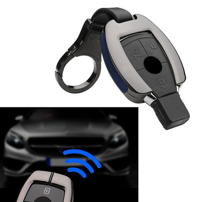 ya 5 8.7 Car Key Fob Case Cover Protect Shell for Mercedes-benz E300 W202 W210 2017 Blue