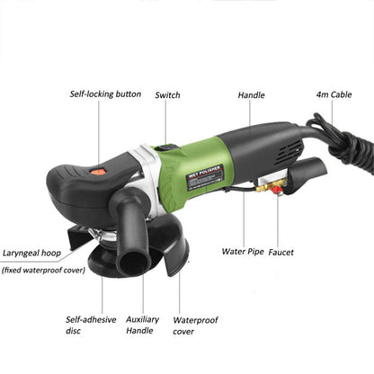 ya 17 Electric Wet Polisher Water Injection Granite Slab Concrete Stones Grinder 220V