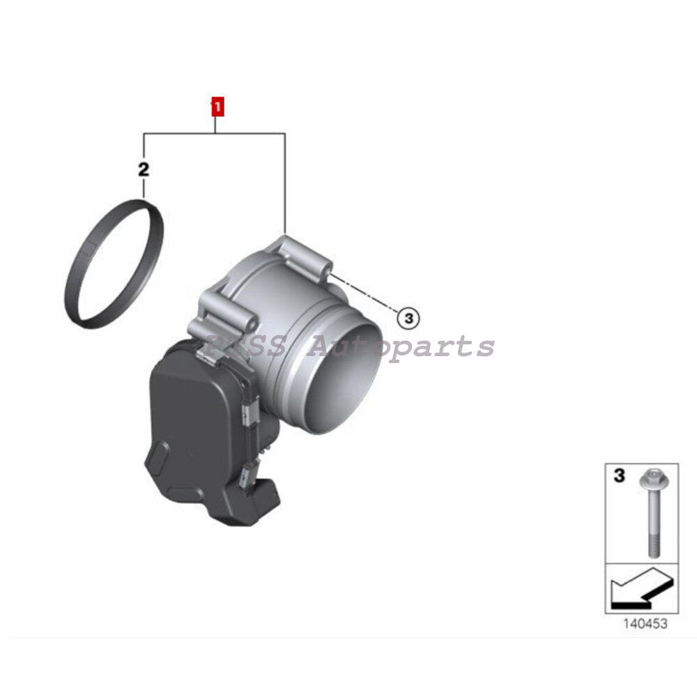 ya 5 8.7 OE 13547556118 Throttle Body for BMW 128I 328I 528I X3 X5 Z4 328XI 528XI