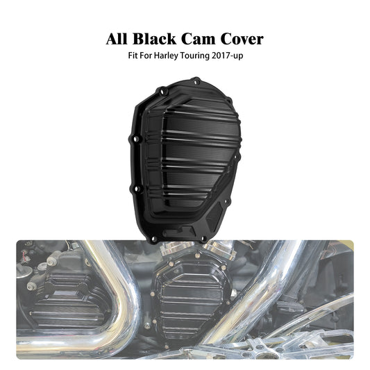 ya 3 6.23 Black Side Cam Engine Cover Fit for Harley Touring Road Electra Glide 2017-2023