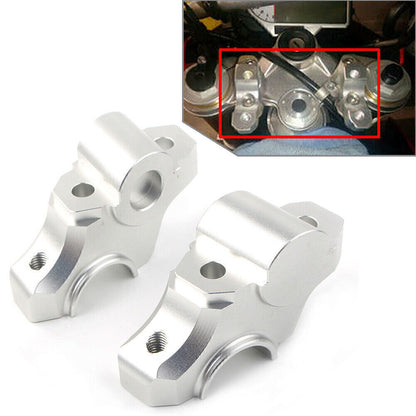 ya 5 8.7 Handle Clamp Handlebar Riser Bar for Yamaha MT FZ 09 MT09 2013-2017 2016 Silver
