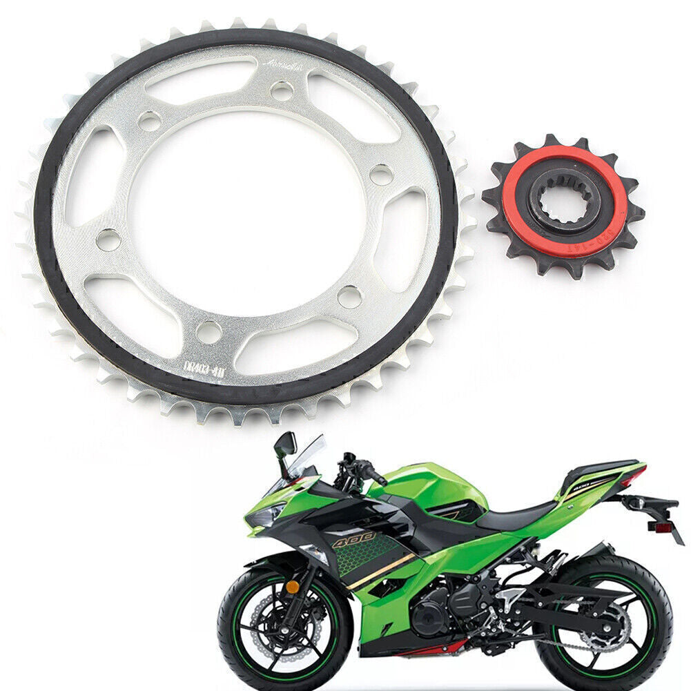 ya 2 6.26.2 14T Rubber Cushioned Front Sprocket Rear Sprocket 41T for Kawasaki 400 2018