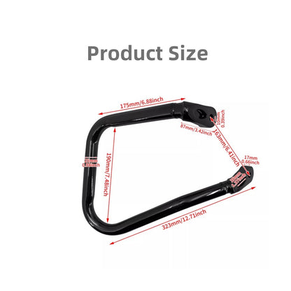 ya 5 8.7 Rear Saddle Bag Crash Barrier Black Suitable for Harley Heritage Classic FLHC 2018-2023