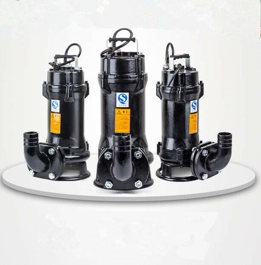 220V 1HP 750W Industrial Sewage Cutter Grinder Cast iron Submersible Sump Pump