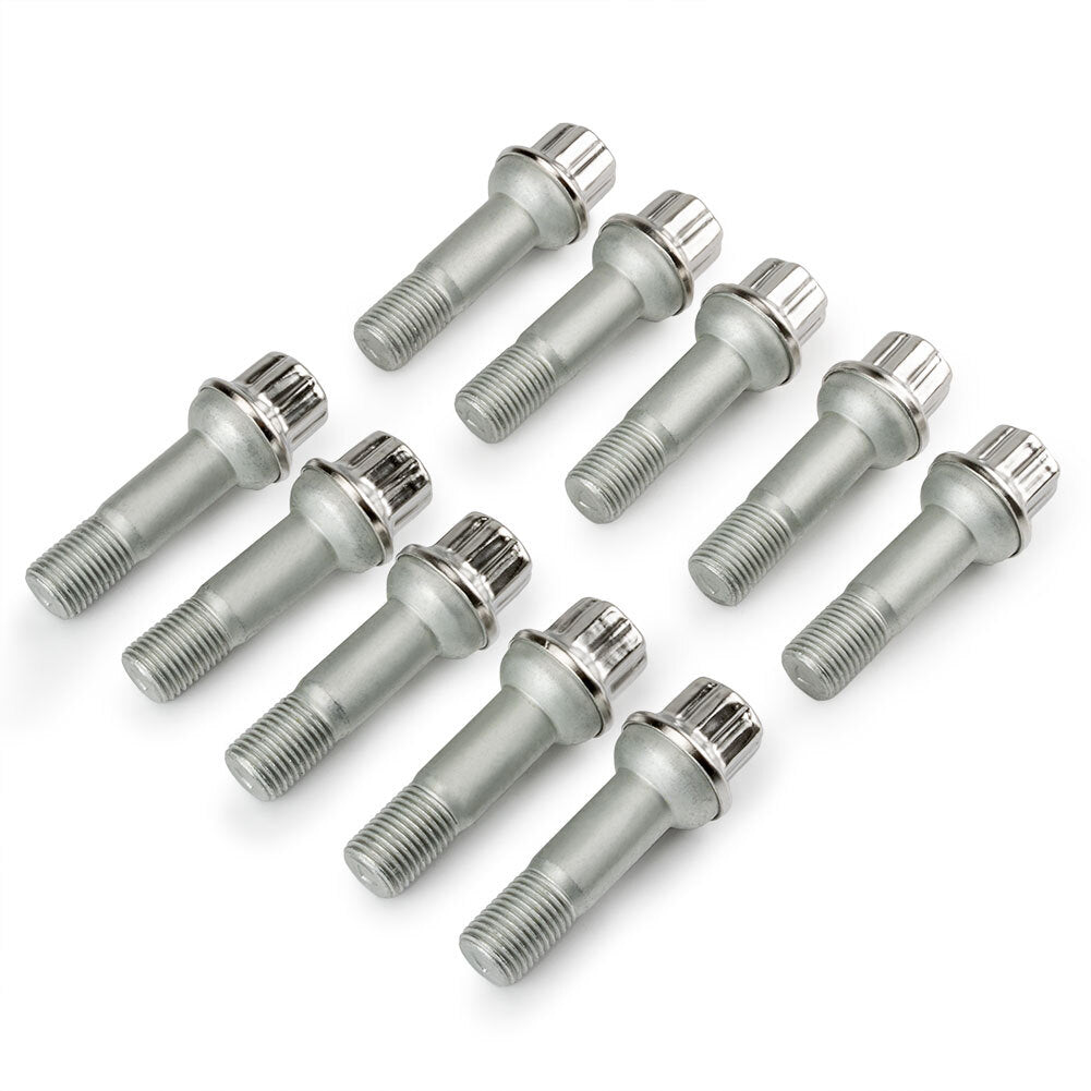 ya 5 8.7 10-piece set black lug bolts and nuts 0009907607 for Mercedes-benz ML550 GLK350 S550 CL500 GL450