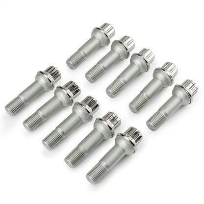 ya 5 8.7 10-piece set black lug bolts and nuts 0009907607 for Mercedes-benz ML550 GLK350 S550 CL500 GL450