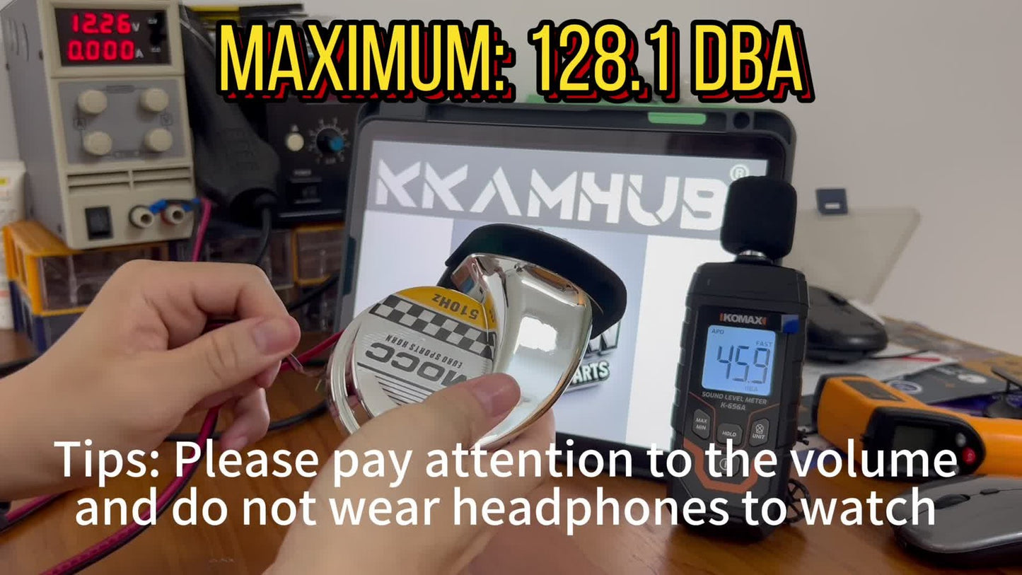 ya 1 7.7 Super Snail Sky Train Horn for Trucks Cars Boats Motorcycles 12V 128dB Electric