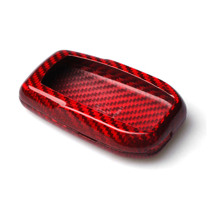 ya 5 8.7 Red Carbon Fiber Style Remote Key Cover Case Fit for Toyota for Corolla for Camry Crown