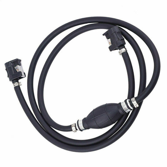 ya 3 6.25 8mm Fuel Line Gas Hose Primer Bulb Outboard Motor Tank Connector for Yamaha