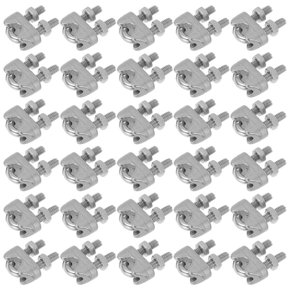 ya 26 40 Pcs Stainless Steel Cable Clamps Rope Bolt Sa le Fastener Clips