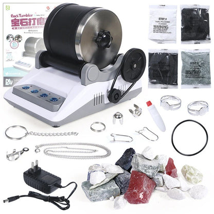 ya 26 Kids Electric Gemstone Grinder Science Experiment Set Diy Gemstone Polisher