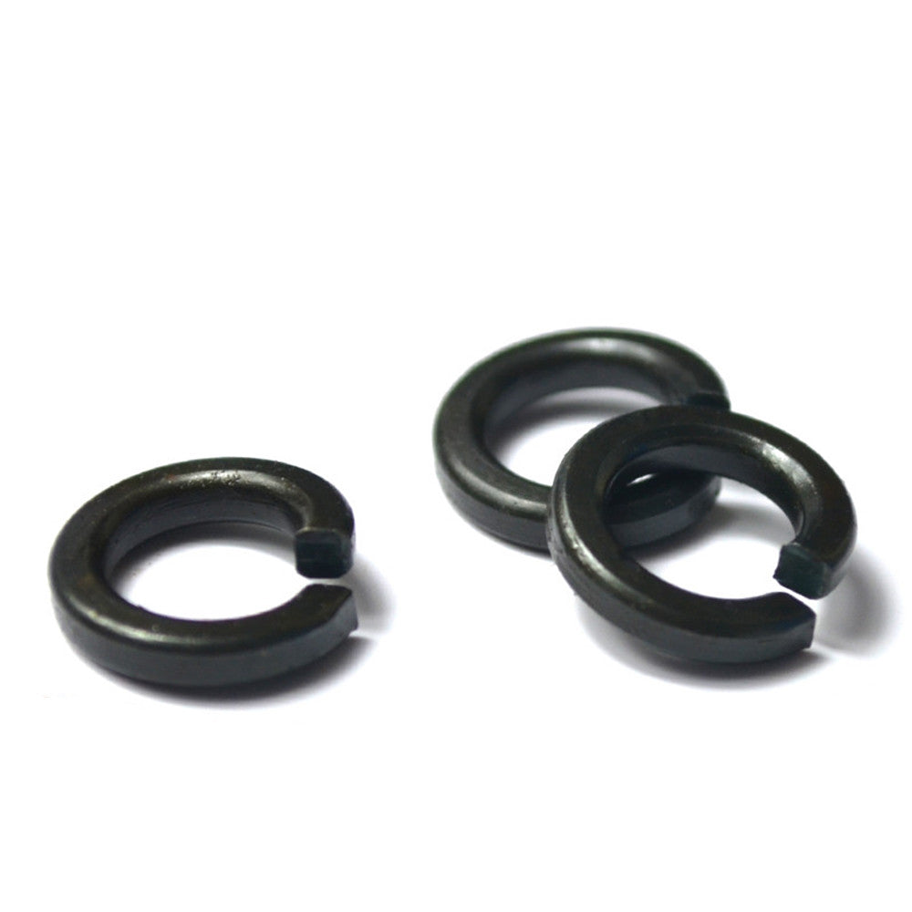 Black Carbon Steel Spring Lock Washers M2 M2.5 M3 M4 M5 M6 M8 M10 M12