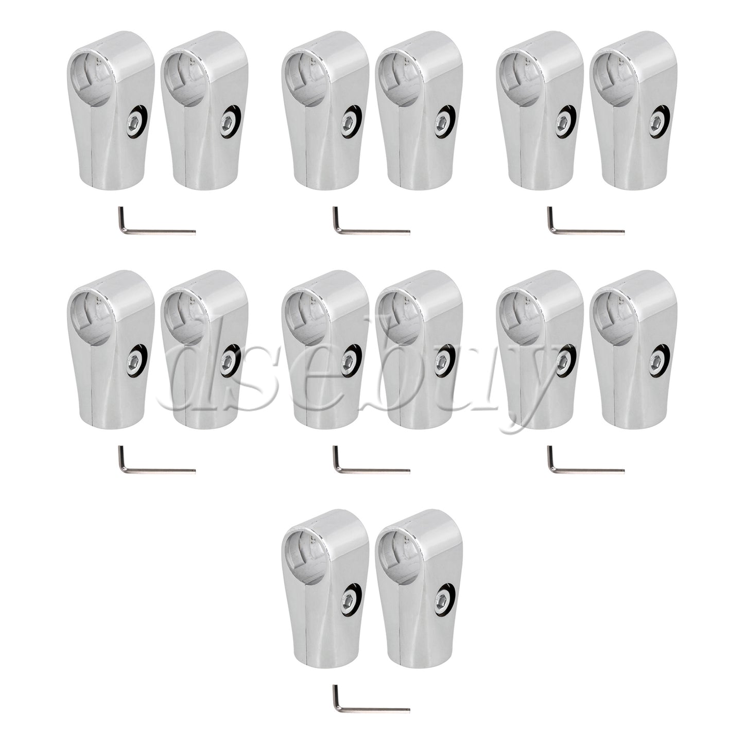 ya 26 14 Pieces Aluminum Pipe Fittings Drying Rack Connection Fastening Joint 25mm