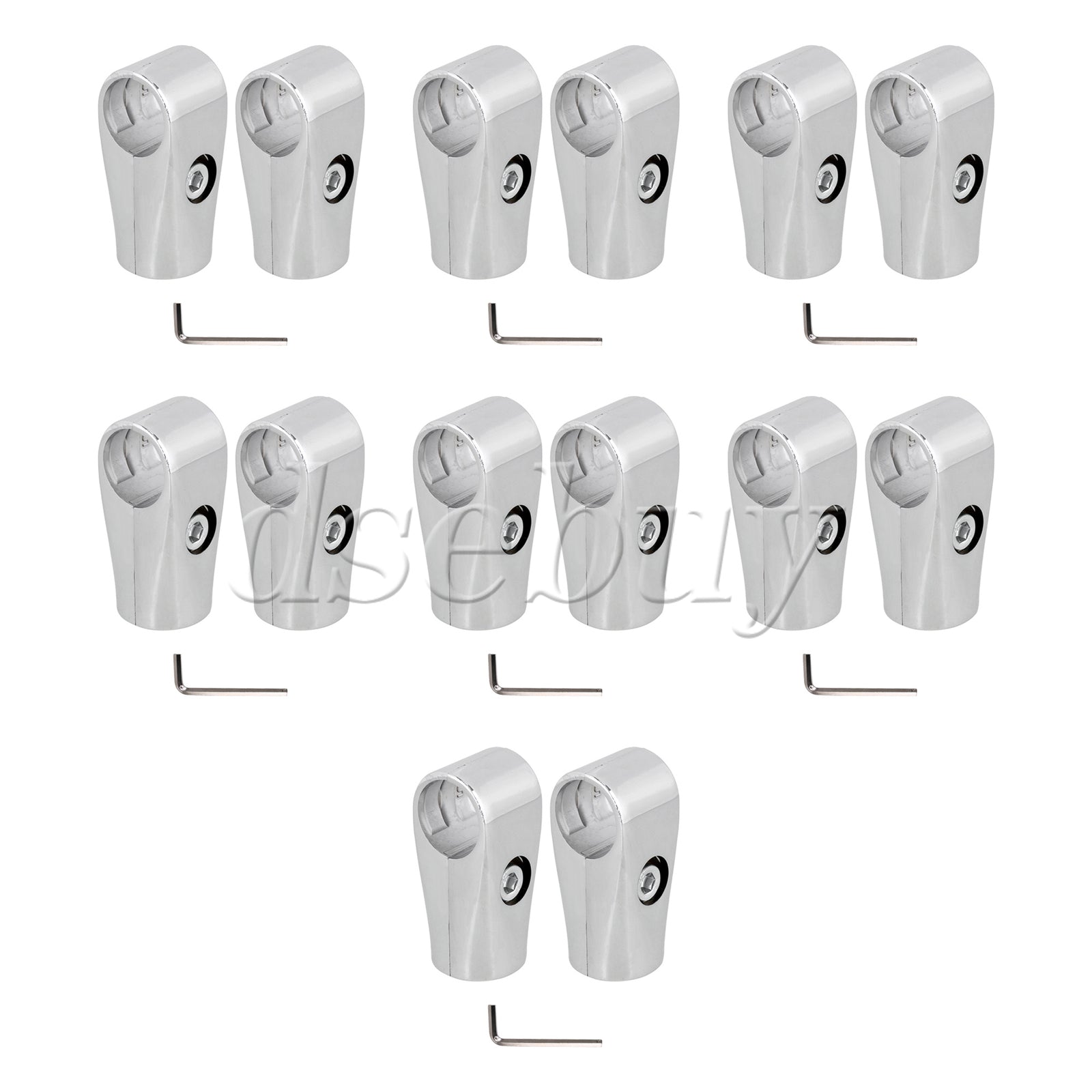 ya 26 14 Pieces Aluminum Pipe Fittings Drying Rack Connection Fastening Joint 25mm