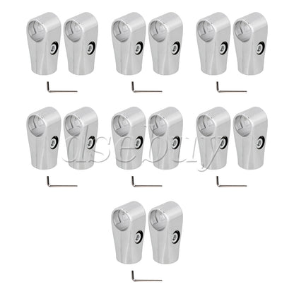 ya 26 14 Pieces Aluminum Pipe Fittings Drying Rack Connection Fastening Joint 25mm