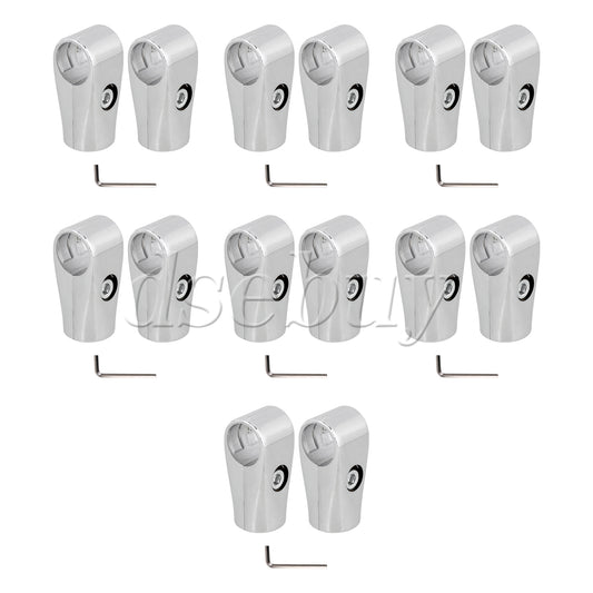 ya 26 14 Pieces Aluminum Pipe Fittings Drying Rack Connection Fastening Joint 25mm