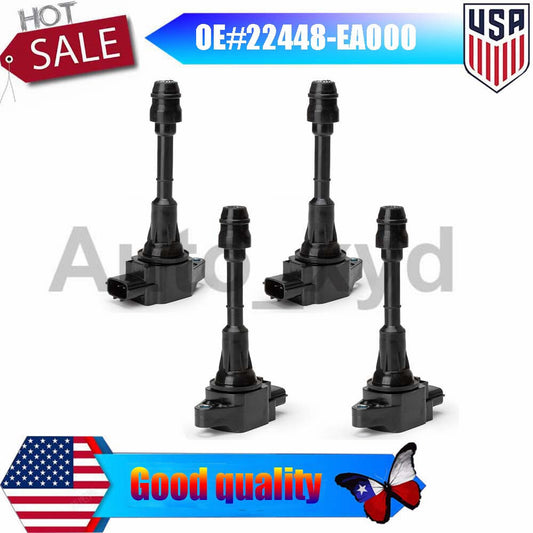 ya 8 5.27 4PCS Ignition Coil 22448-EA000 NEW Replace for Nissan FRONTIER NP300 PICKUP