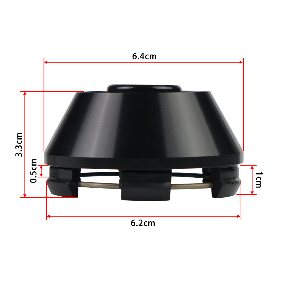 ya 1 7.4 1Pc 61mm Wheel Hub Center Cap Cover Hubcaps Rim Car Hubcap Black Racing B-Type