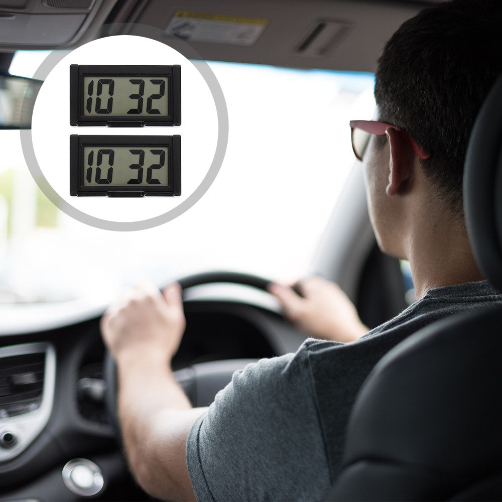ya 2 6.26 2 Sets Car Electronic Clock Small Digital Clocks Student for Dashboard Vent