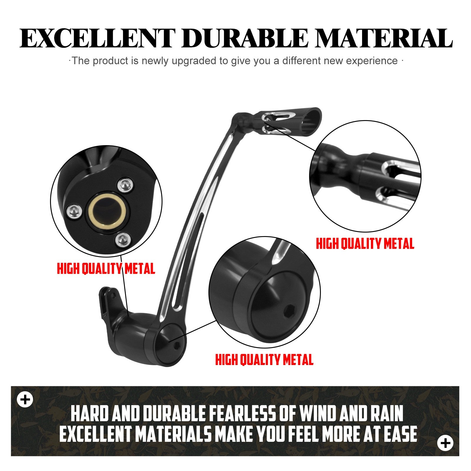 ya 1 7.13 Black CNC Brake Lever Arm w/ Pedal for Harley Touring Road Electra Glide 08-2013