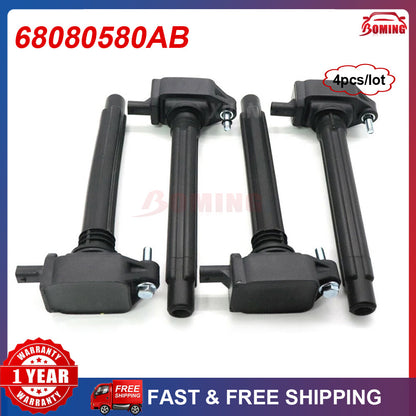 ya 5 8.7 68080580AB New Ignition Coils Fits for Jeep Renegade 2.4L L4 15-21 68242286AA
