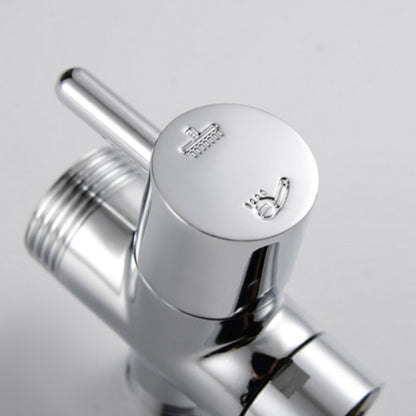 ya 14 1/2 Inch Three-Way Bathroom Angle Valve Shower Arm Diverter Valve for Water Flow
