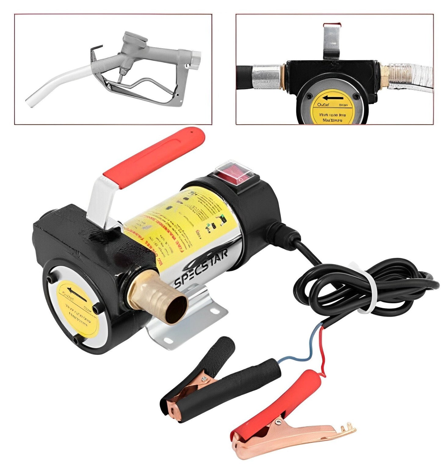 Portable DC 12V Electric Fuel Transfer Pump Kerosene Oil Diesel Commercial Auto