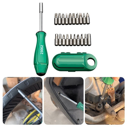ya 26 Comprehensive 20Piece Ratchets Screwdriver Kit for Easy Furniture Assembly