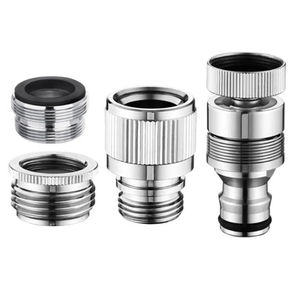 ya 14 4 Pieces Connectors for Garden Hose and Shower Use Leakproof Adapters