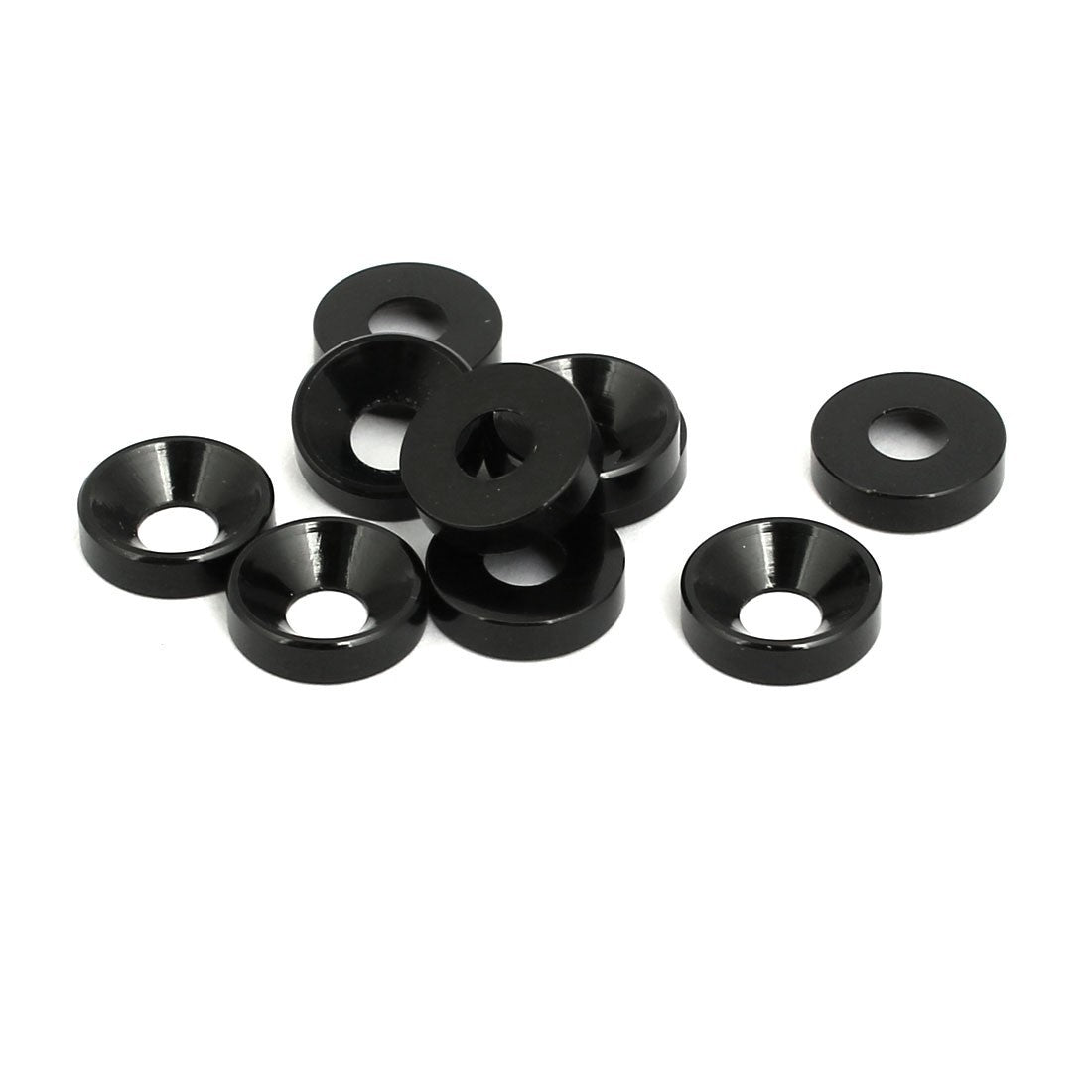 ya 14 Black 10pcs M4 Alu um Alloy Cup Head Engine Bay Bumper Washer