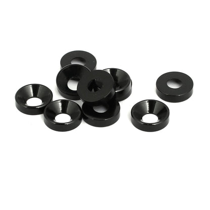 ya 14 Black 10pcs M4 Alu um Alloy Cup Head Engine Bay Bumper Washer