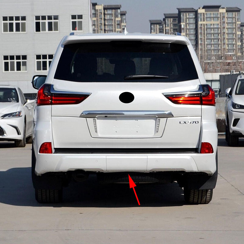 ya 2 6.26.2 Pearl White Painted Rear Bumper Trailer Hook Cover for Lexus LX570 2016-21