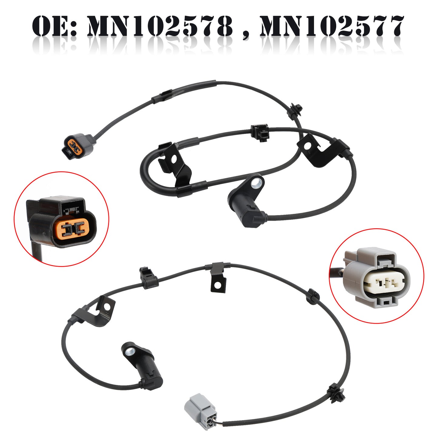 ya 1 8.5.1 2X ABS Wheel Speed Sensor Rear Left & Right For L200 2.5DID B40 U1