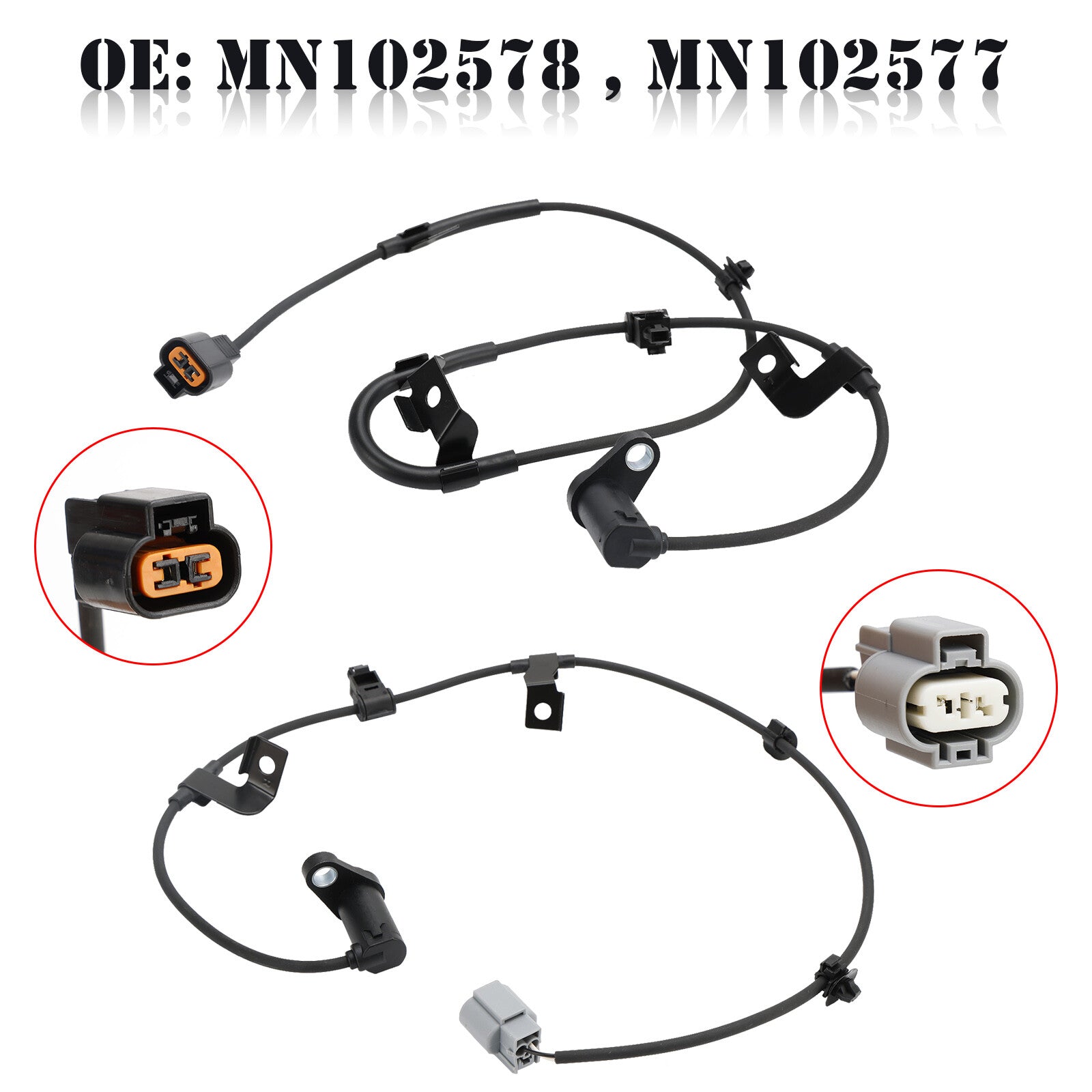 ya 1 8.5.1 2X ABS Wheel Speed Sensor Rear Left & Right For L200 2.5DID B40 U1