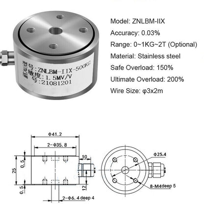 ya 26 1KG~2T High Accuracy Load Cell Tension Pressure Weighing Sensor+Controller Meter