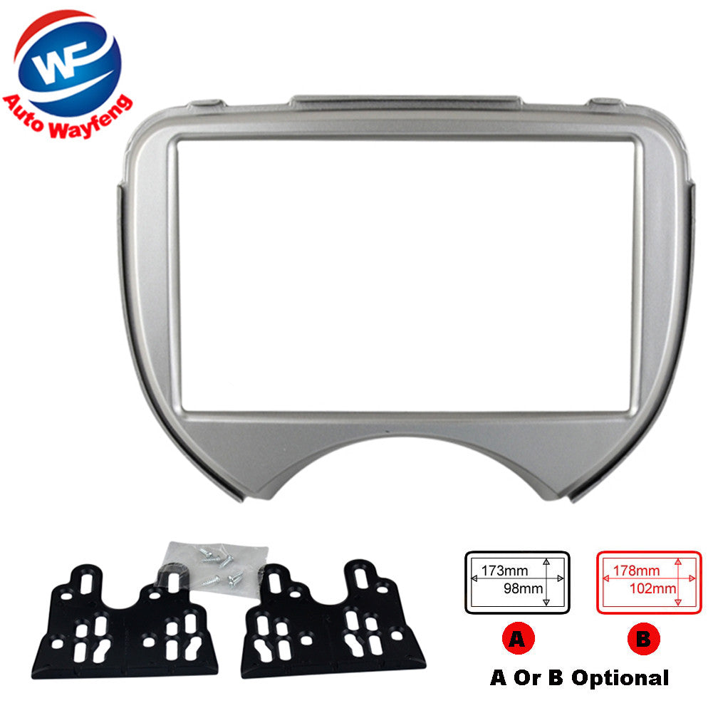 ya 1 7.3 Car DVD frame panel Car Radio Fascia Panel for Nissan Micra March for Renault Pulse