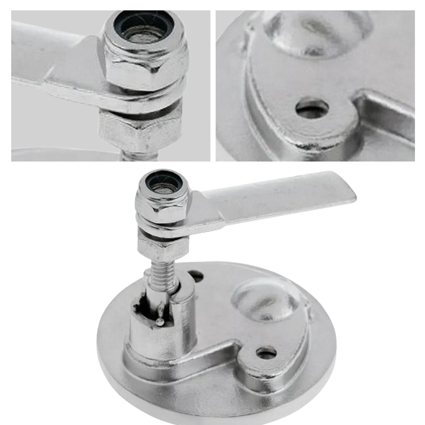 ya 1 7.9 2-inch stainless steel deck latch door lift handle lock - marine hardware